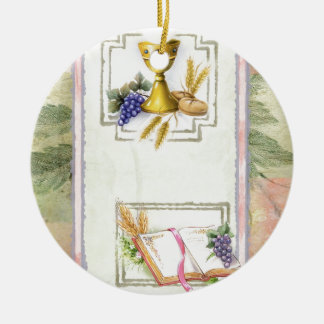 Erste heilige Kommunion, Bestätigung Keramik Ornament