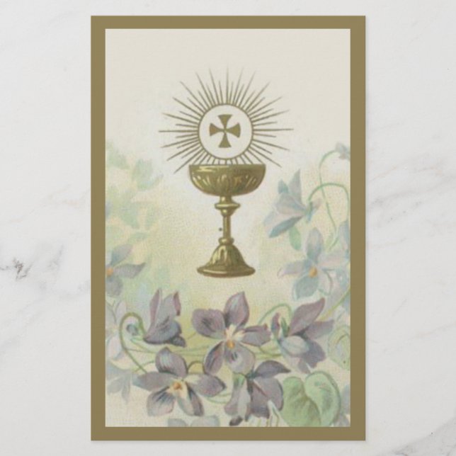 Erste Heilige Kommunion Chalice Eucharist Katholik (Vorderseite)