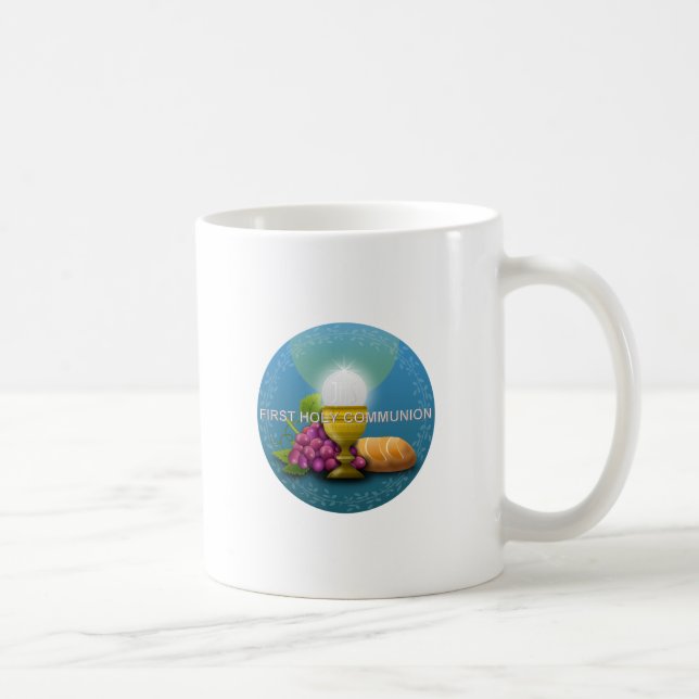 Erste Heilige Kommunion Chalice und Gastgeber Kaffeetasse (Rechts)