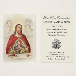 Erste heilige Kommunion Jesu katholische Erinnerun