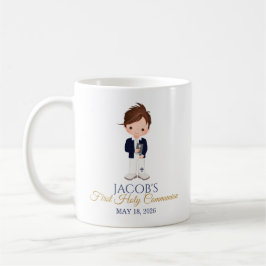 Erste heilige Kommunion Jungen Minimalistische Ker Kaffeetasse