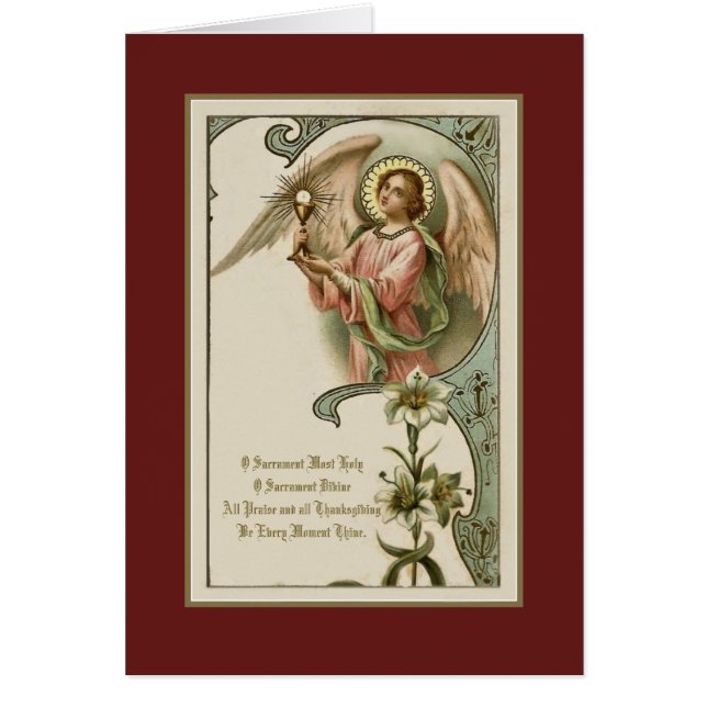 Erste heilige Kommunion Traditionell Katholisch (Vorne)