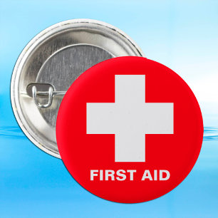 Erste Hilfe, Notfall - Krankenwagen, Hilfe, Arzt Button