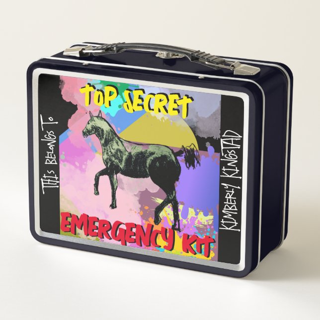 Erste Hilfe-Set Metall Brotdose (Rückseite)