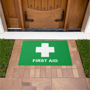 Erste Hilfe und Notfall, Ärztebüro Doormat /gr Fußmatte