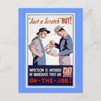 Erste Hilfe Vintages WPA-Poster