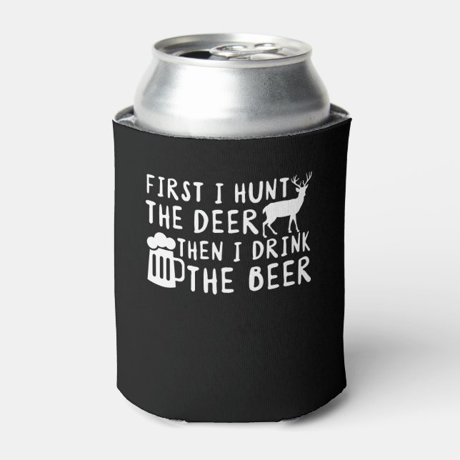Erste Hirschjagd trinke ich das Bier Dosenkühler (Kanne Vorderseite)