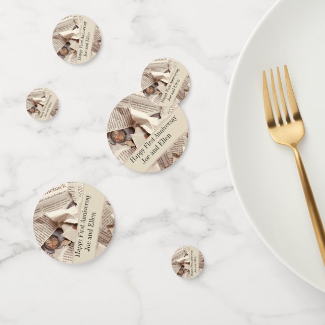 Erste Hochzeitfeier Konfetti (Gruppe)