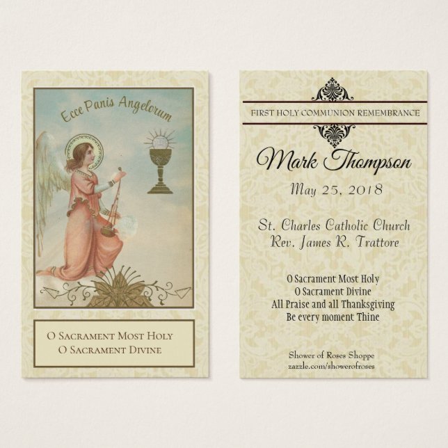 ERSTE HOLY COMMUNION ANGELS EUCHARIST (Vorne & Hinten)