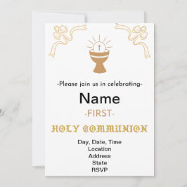 ERSTE HOLY COMMUNION CLASSIC EINLADUNG