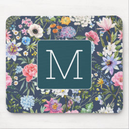 Erste Hübsche farbige Illustration florale Marine Mousepad