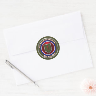 Erste Infanterie-Division "Big Red One" Runder Aufkleber