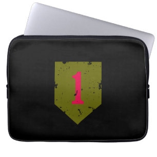 Erste Infanterieabteilung "Big Red One" beängstige Laptopschutzhülle