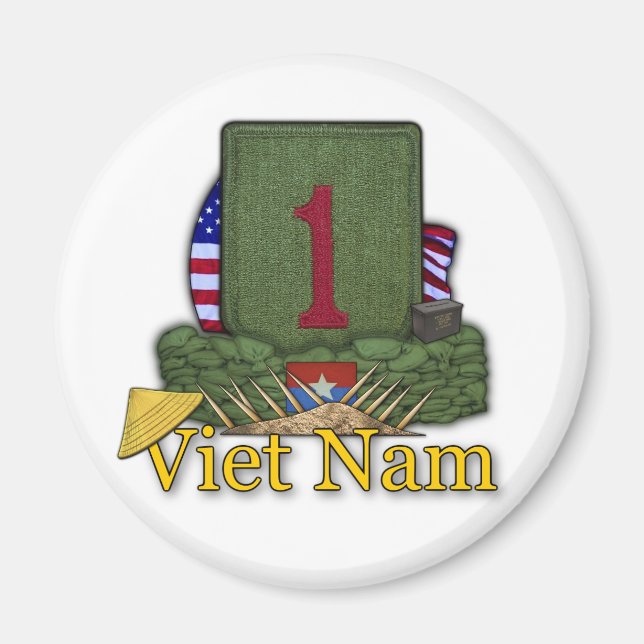 Erste Infanterieabteilung vietnam veterans war vet Magnet (Vorne)