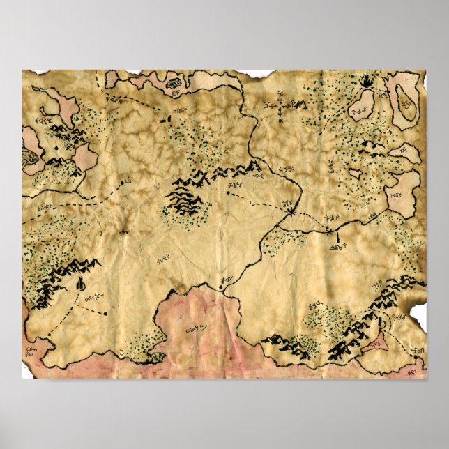 Erste Karte des Vergessenen Reiches Poster (Vorne)