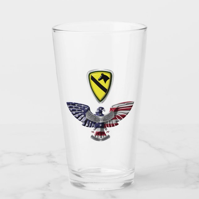 Erste Kavallerieabteilung Amerikas erstes Team Glas (Vorderseite)