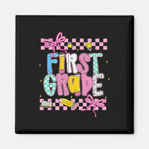 Erste Klasse 1. Klasse Kokette Schleife Ck Zur Sch Magnet