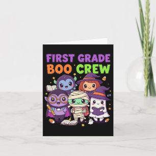 Erste Klasse Boo Crew Niedlich Halloween Clroom De Karte