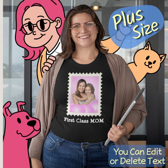 ERSTE KLASSE MAMA Beste Mama je benutzerdefinierte Große Größe T-Shirt (Von Creator hochgeladen)