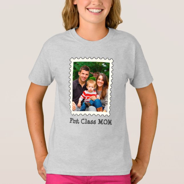 ERSTE KLASSE MAMA Beste Mama je benutzerdefinierte T-Shirt (Vorderseite)