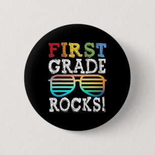 Erste Klasse Rocks Rückstand in die Schule T Button