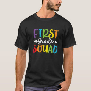 Erste Klasse Squad 1. Klasse Lehrer Schüler zurück T-Shirt