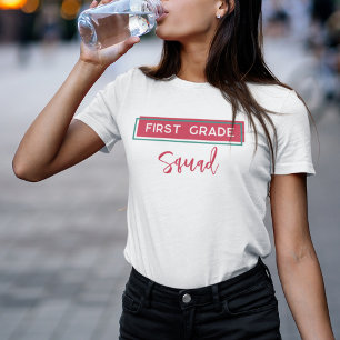 Erste-Klasse-Truppe Skript Zurück zur Schule T-Shirt
