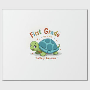 Erste Klasse Turtle-y Awesome 1. Klasse Zurück zur Geschenkpapier