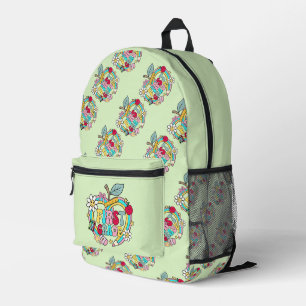 Erste Klasse und Hellgrün Bedruckter Rucksack