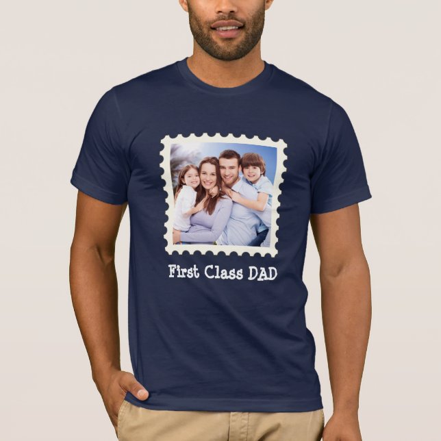 ERSTE KLASSE VATER Bester Vater je benutzerdefinie T-Shirt (Vorderseite)