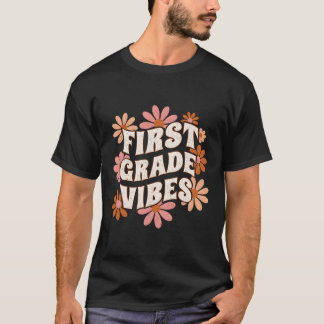 Erste Klasse: Vibes Zurück zur Schule T-Shirt