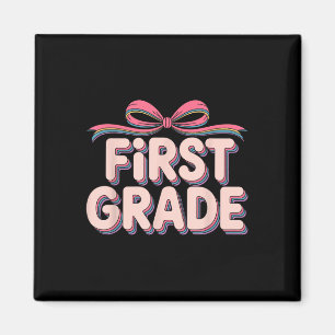 Erste Klasse Zurück zur Schule 1. Klasse Coquette Magnet