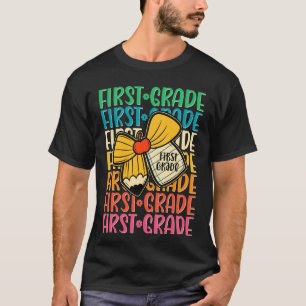 Erste Klasse Zurück zur Schule Coquete Bleistift K T-Shirt