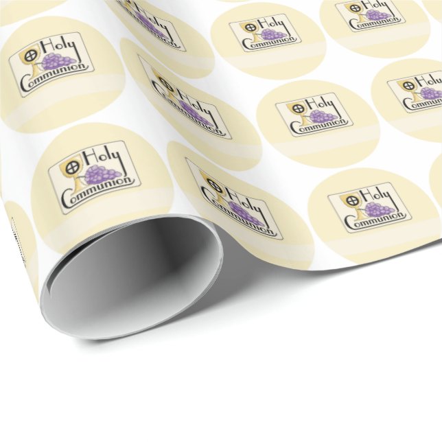 Erste Kommunaltrauben und -Cup, kundenspezifisch Geschenkpapier (Rolleneckpunkt)