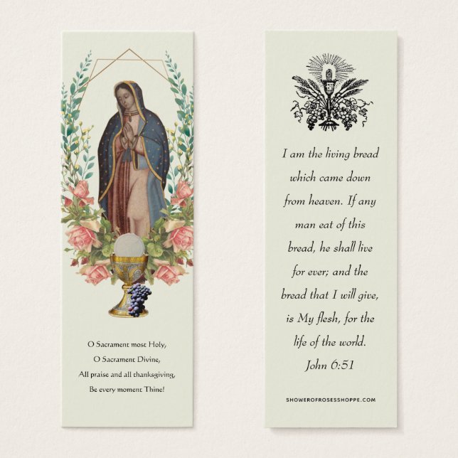 Erste Kommune Katholische Erinnerung Guadalupe (Vorne & Hinten)