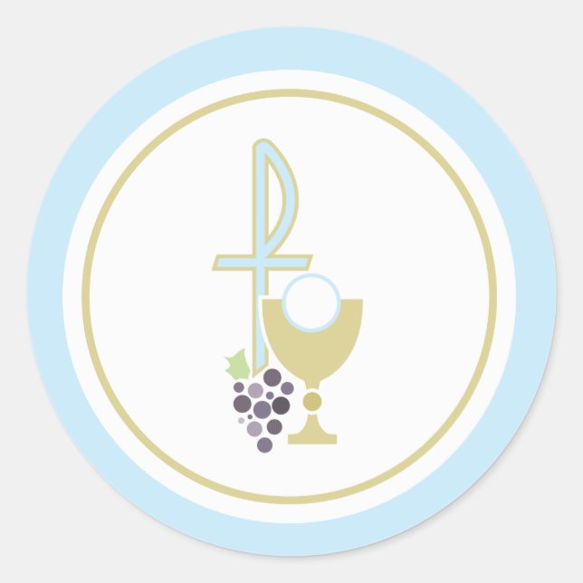 Erste Kommune Umschlag Aufkleber oder Gefälligkeit (Vorderseite)