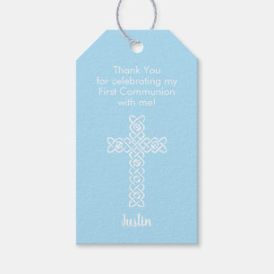 Erste Kommune Vielen Dank, dass Sie Blue bevorzuge Geschenkanhänger