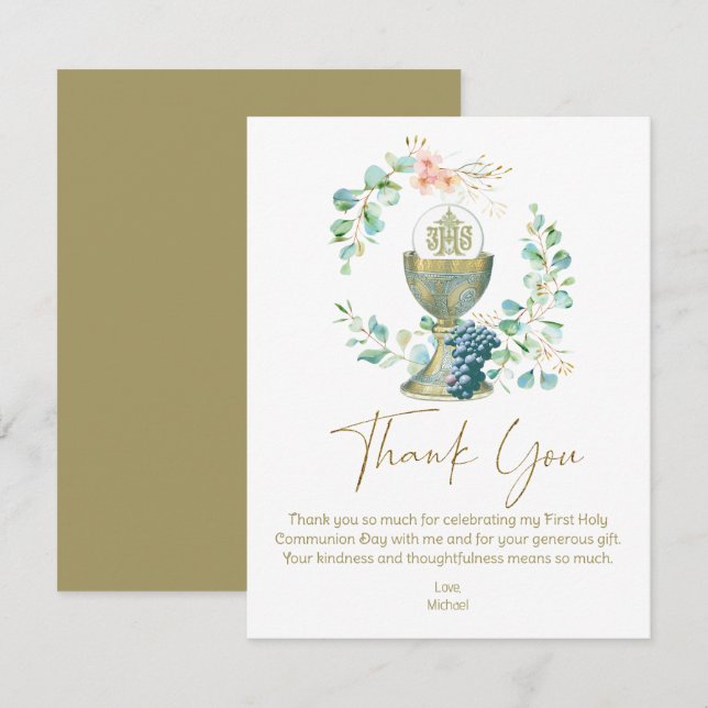 Erste Kommune Vielen Dank Eukalyptus (Vorne/Hinten)