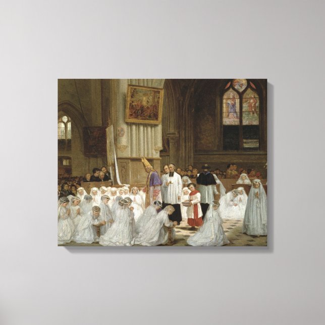 Erste Kommunion, 1867 Leinwanddruck (Vorderseite)