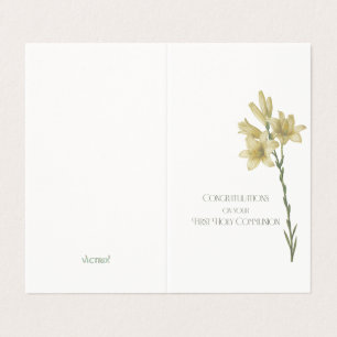 Erste Kommunion Card mit Bild von Lily durch Redou