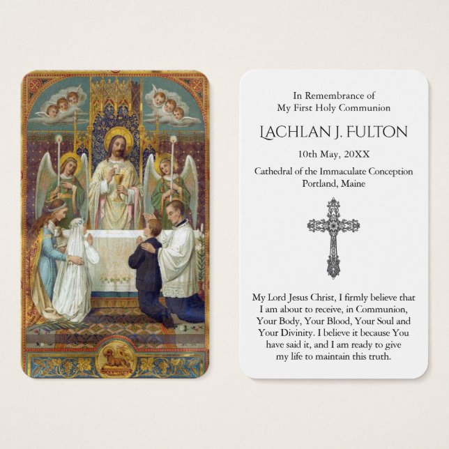 Erste Kommunionengebete | Junge & Mädchen (Vorne & Hinten)