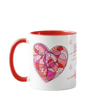 Erste Korinther 13 Lieben Verses Herz Tasse