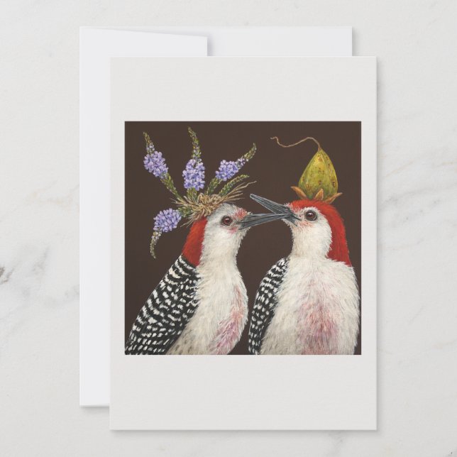 Erste Kuss-Flachkarte (Vorderseite)