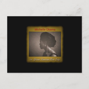 ERSTE LADY MICHELLE OBAMA POSTKARTE
