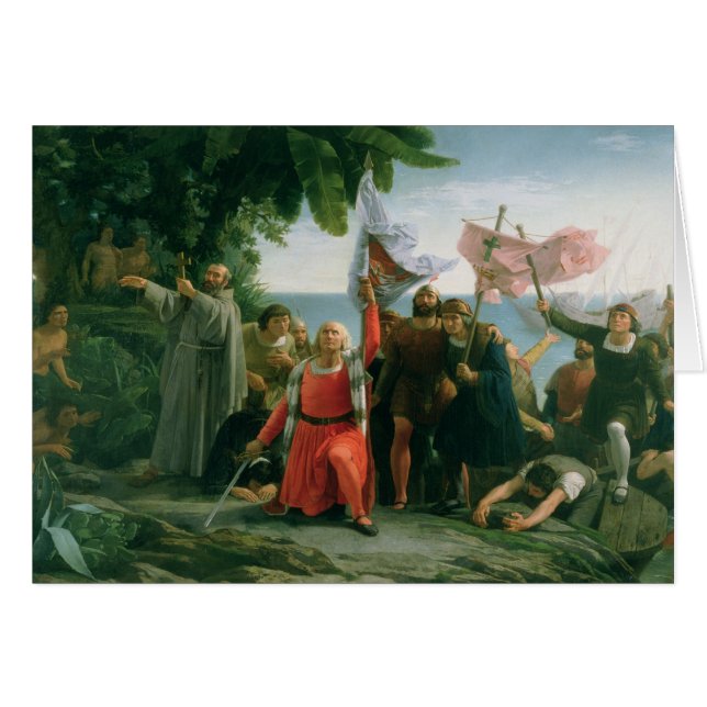 Erste Landung von Christoph Kolumbus herein (Vorderseite (Horizontal))