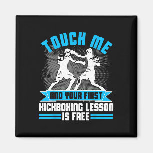 Erste Lektion Kickboxen T-Shirt Mma-Geschenk für M Magnet