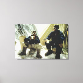 Erste Männer, die den Everest Hillary Norgay 1953  Leinwanddruck