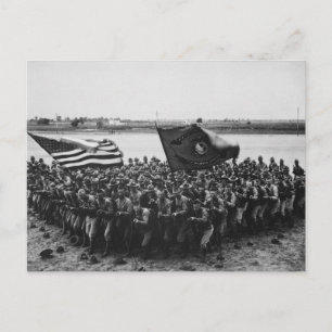 Erste Mission zur Bekämpfung des Marine Corps der Postkarte