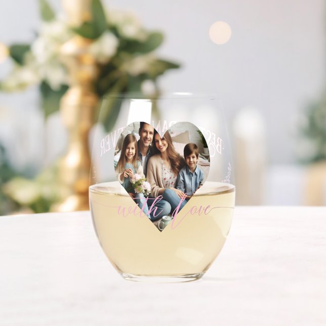 Erste Mütter als Großmutter | Benutzerdefiniertes  Weinglas Ohne Stiel (Insitu (Hochzeit))