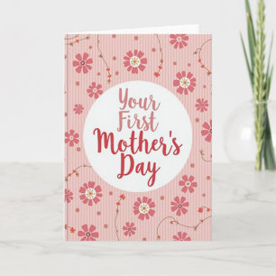 Erste Mutter Florale Kunstkarte Karte